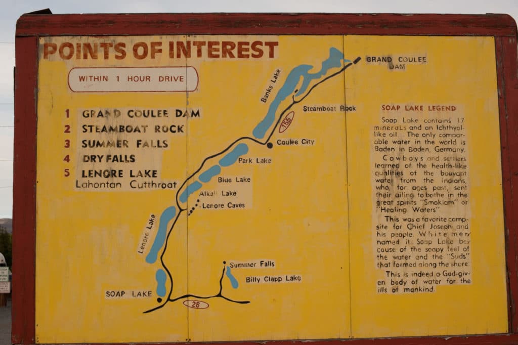 Soap Lake Sign