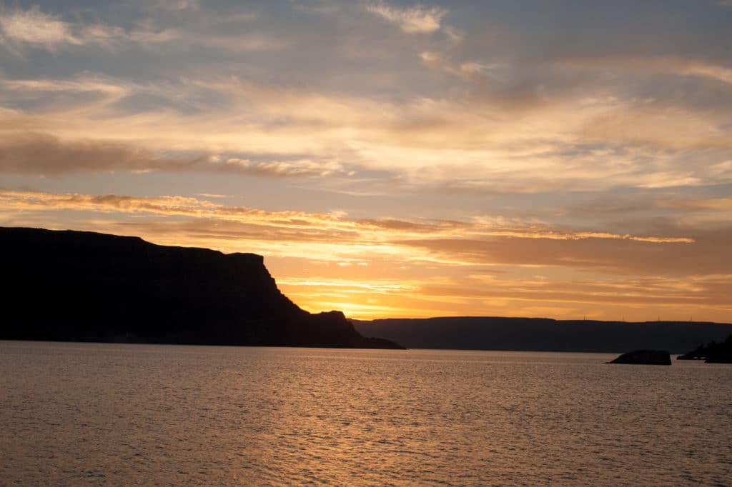 Banks Lake at Sunset