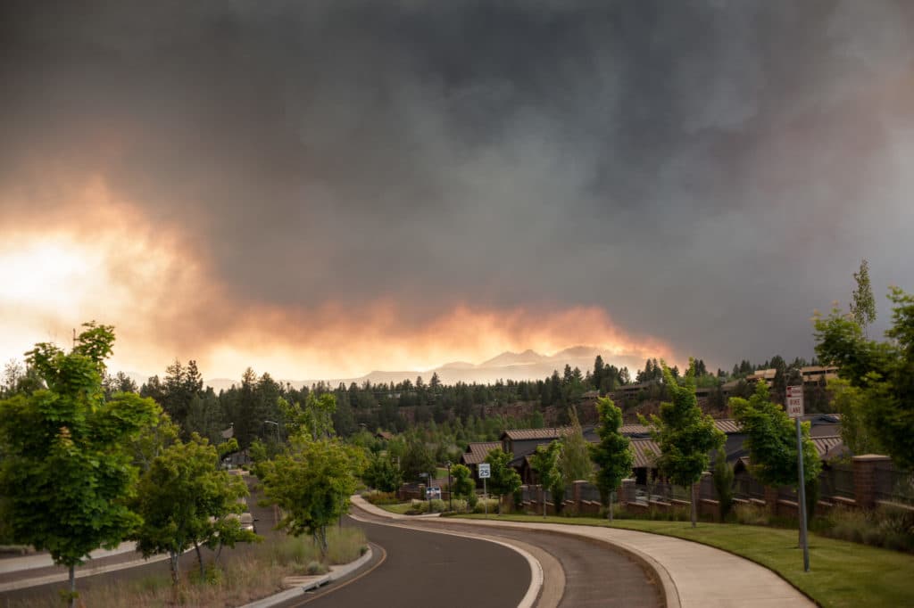 forest fire in bend oregon