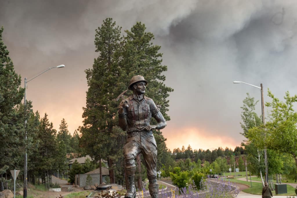 Forrest fire near Bend, Oregon