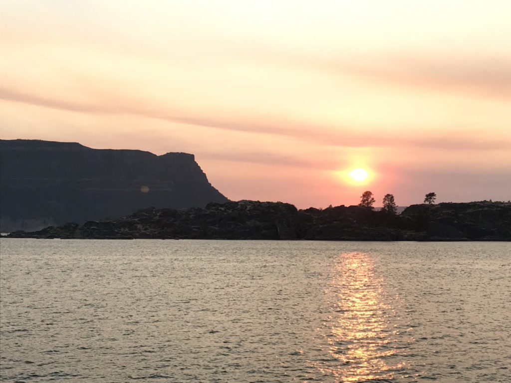 Steamboat Rock Sunset