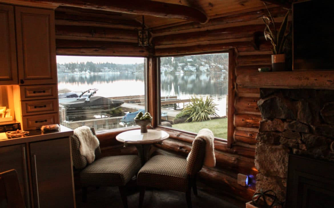 cabin on lake washington