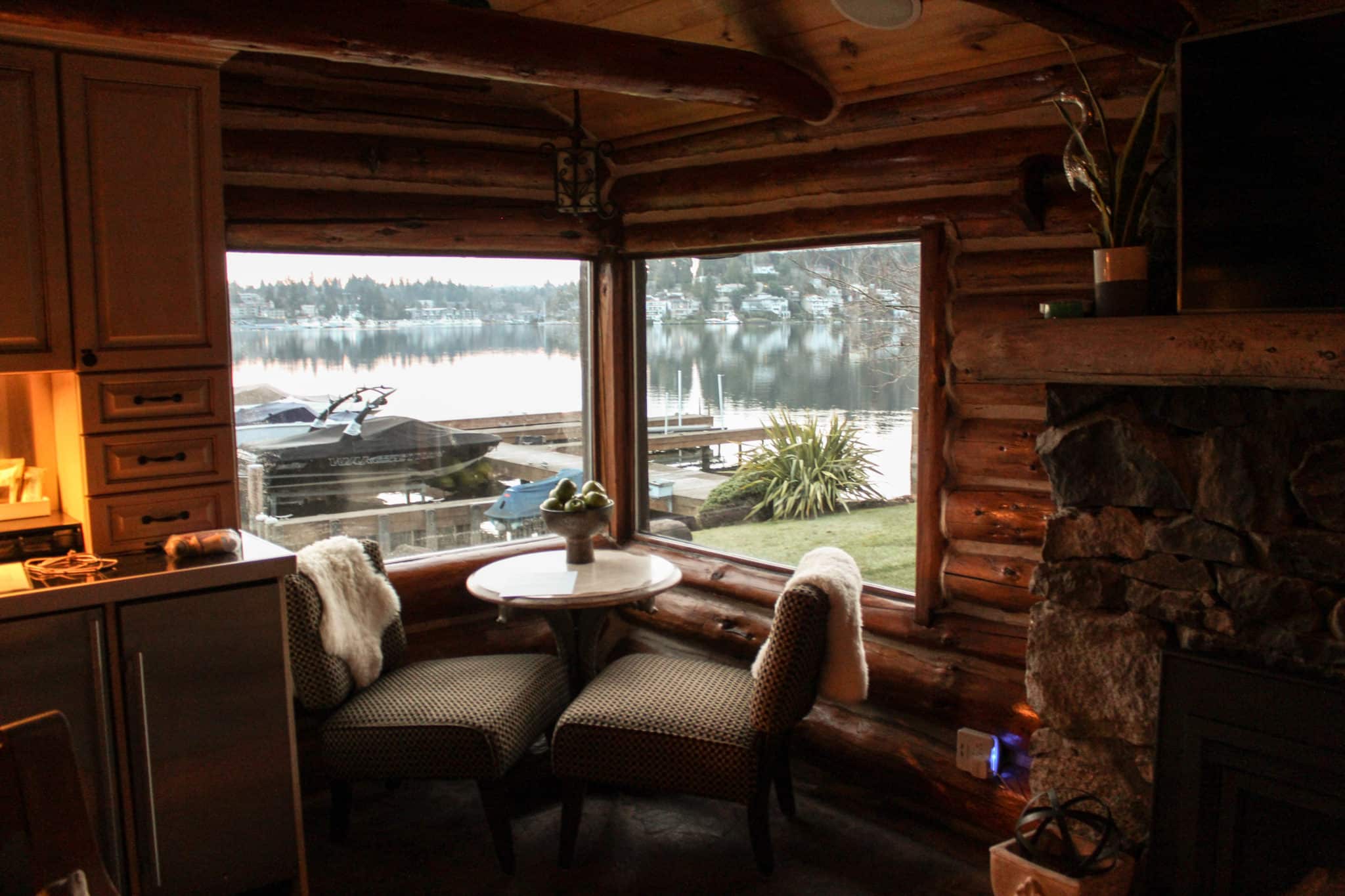 cabin on lake washington