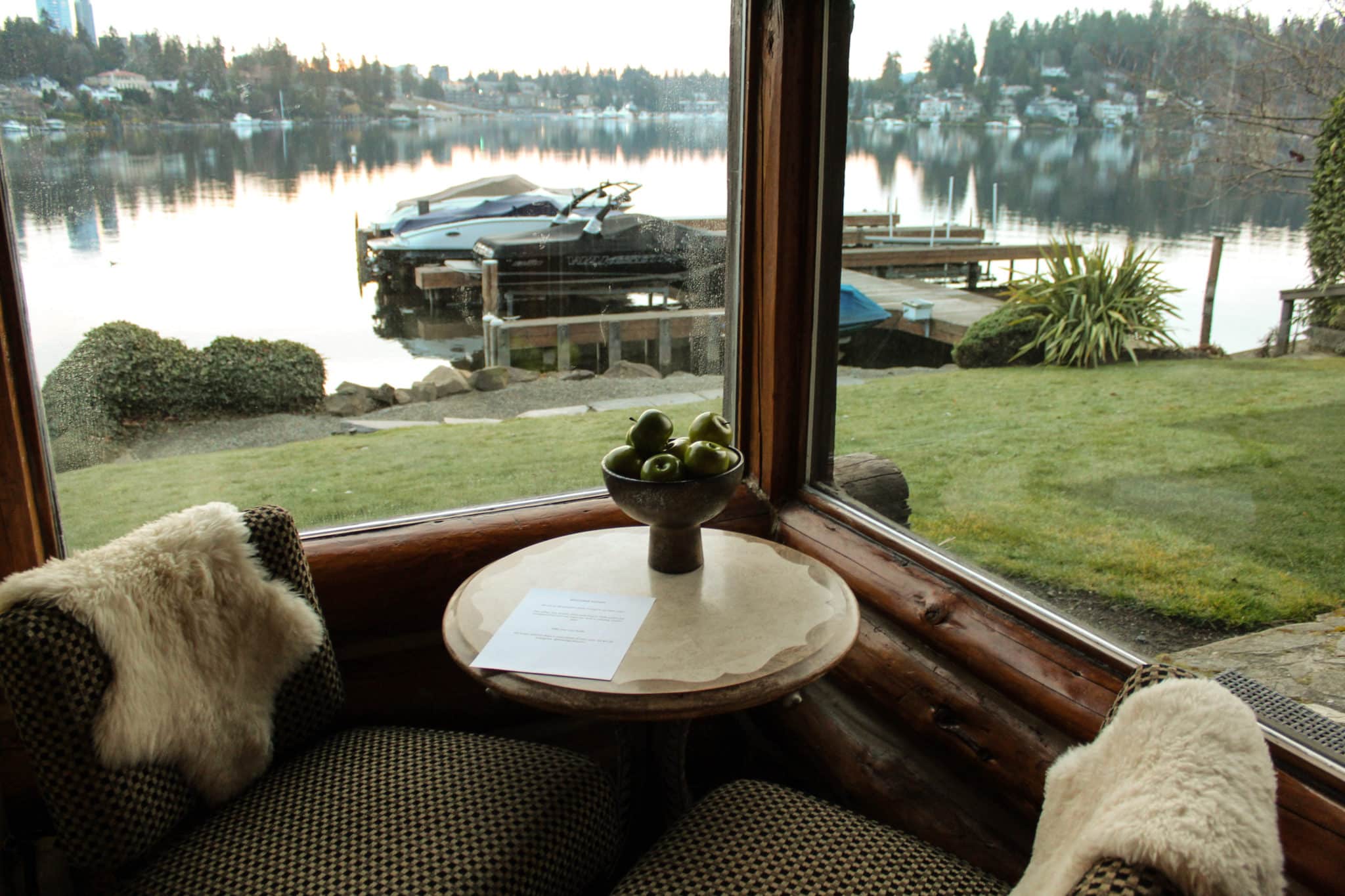 cabin on lake washington