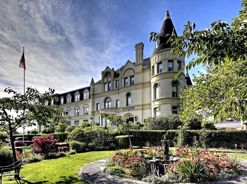 Outside Manresa Castle, Port Townsend, Washington