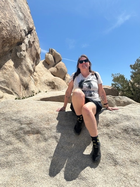 Sue at Joshua Tree National Park