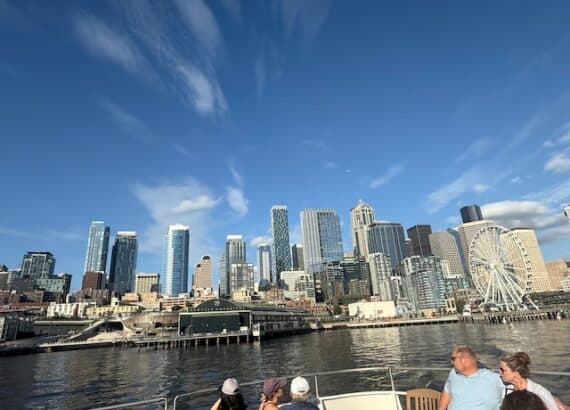 Seattle Skyline from Argosy cruise boat.