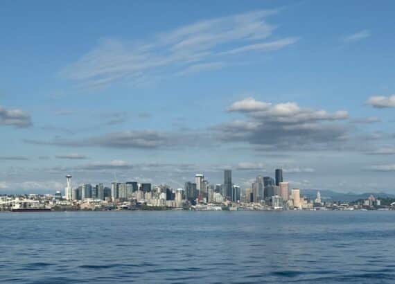 Seattle Skyline as taken from Elliott Bay.