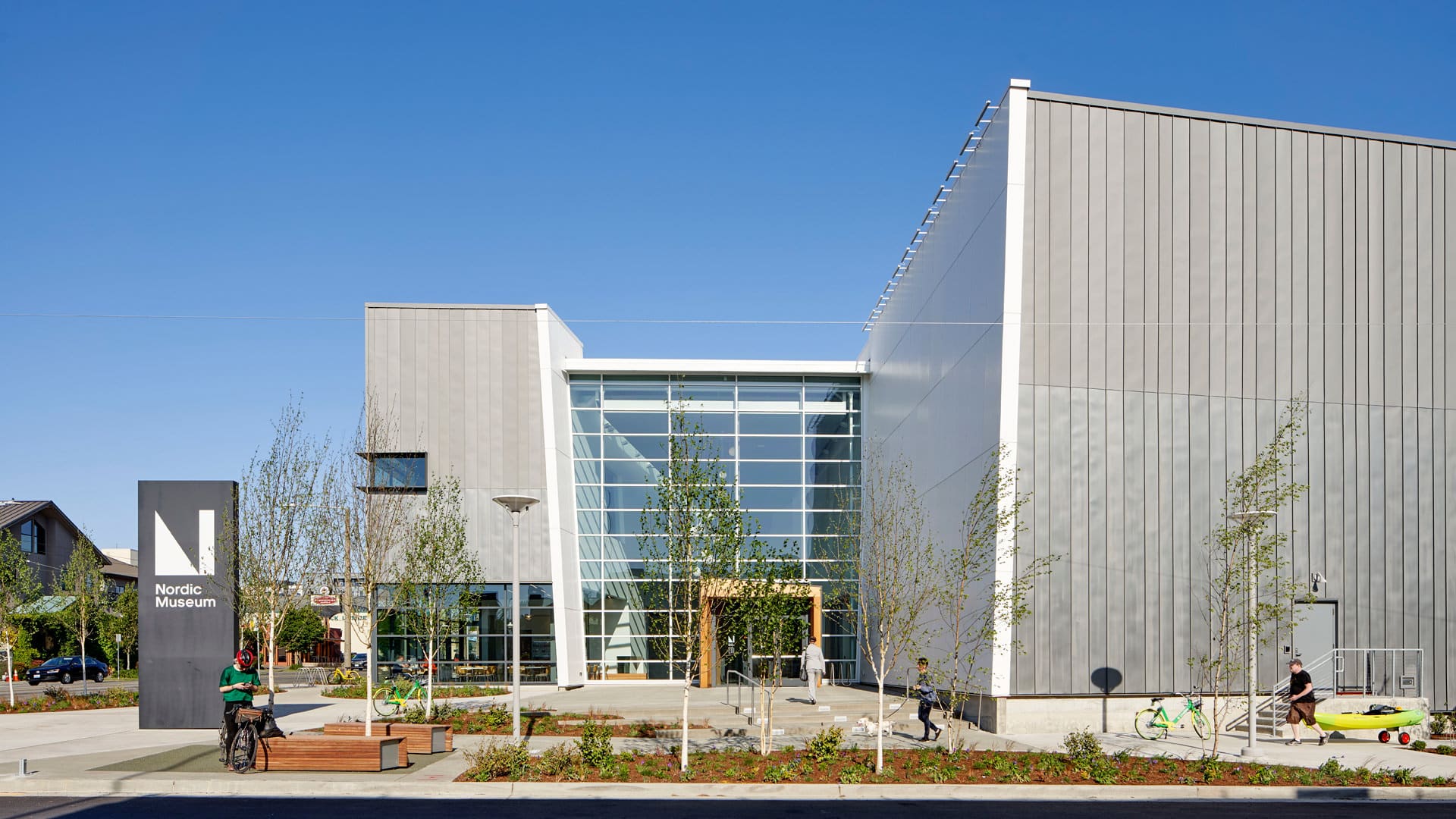 The outside of the Nordic Museum in Seattle