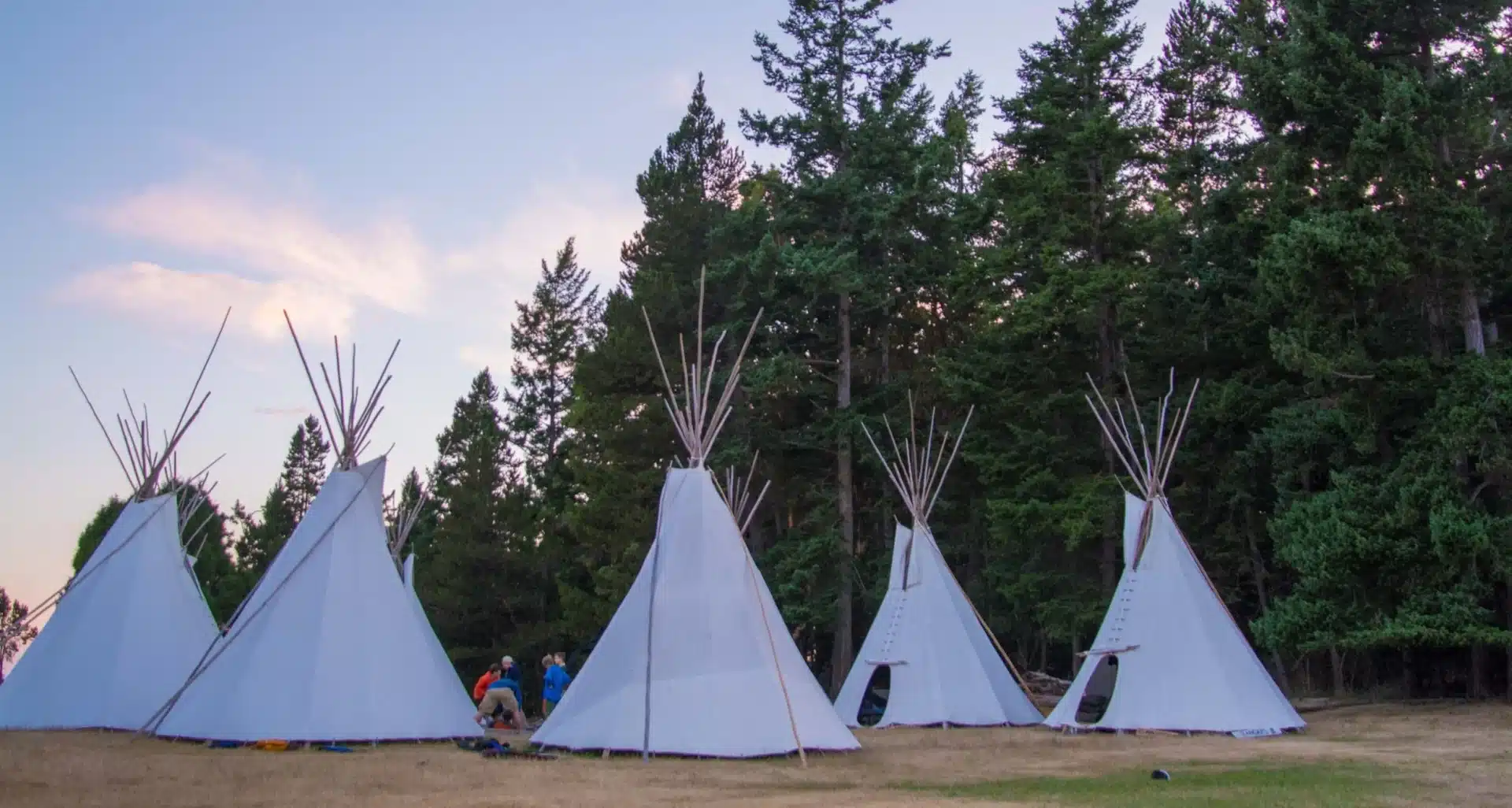 Tents at Camp Nor'wester in Washington State.