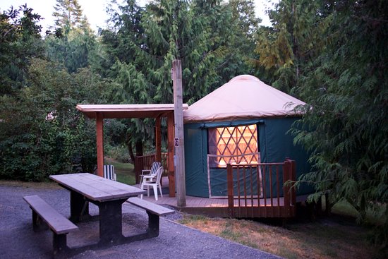 A yurt at Kayak Point in Washington State.