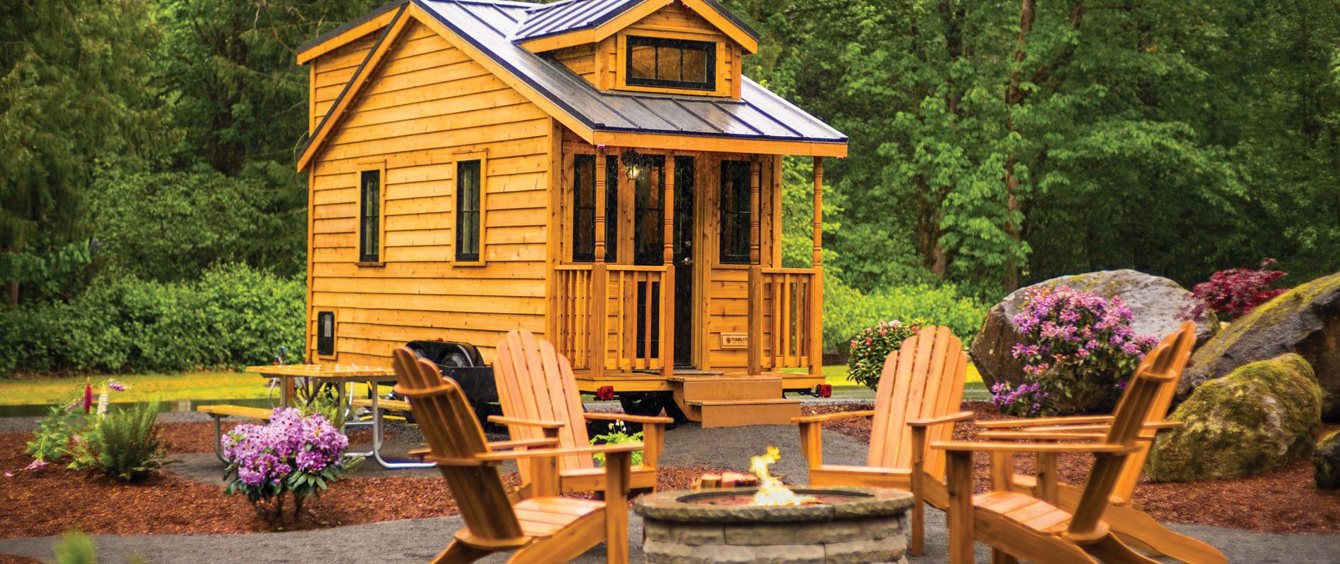 A tiny house in Leaveworth, Washington