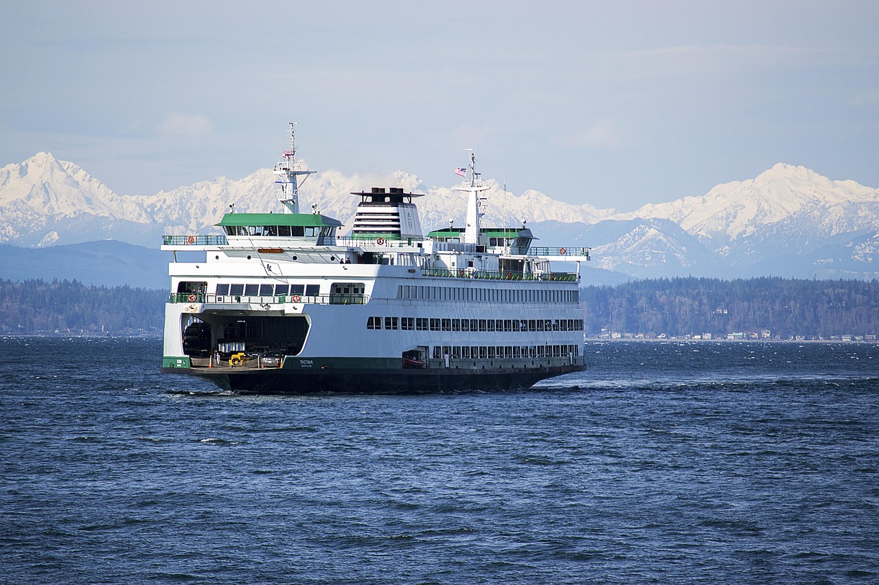 Ferry to Vashon Island, Washington State.