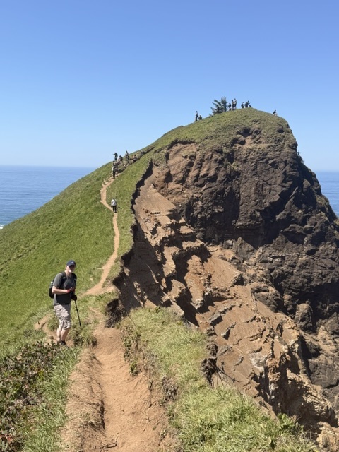 View of the end of the Gods Thumb in Lincoln City.